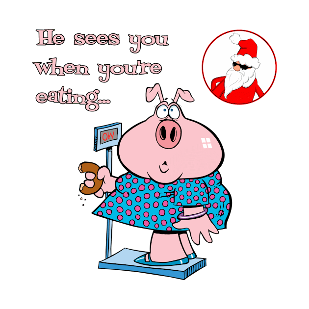 Santa Claus - He Sees You When You're Eating... by Naves