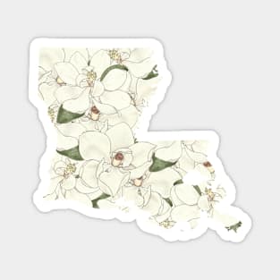 Louisiana in Flowers Magnet