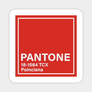 pantone 18-1564 TCX Poinciana Magnet