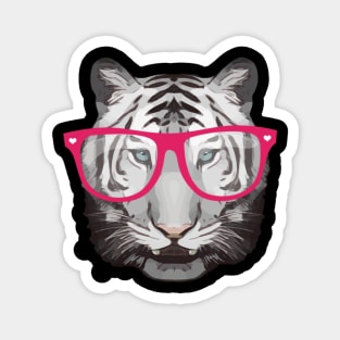 Tiger face hipster wild animals Magnet