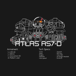 Mechwarrior Atlas AS7-D T-Shirt