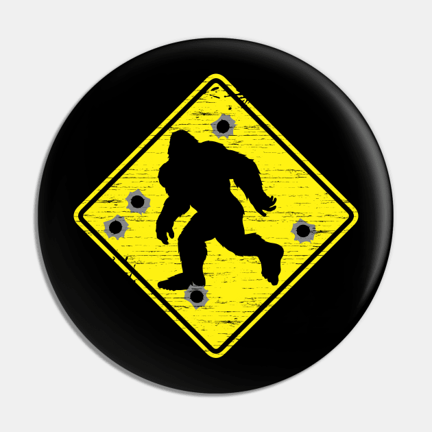 Bigfoot Crossing Pin by dustbrain