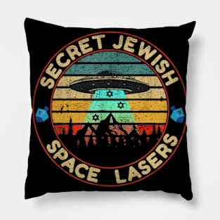 Ufo Secret jewish space lasers Pillow