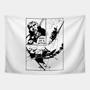 Comic Book Page Dogfight Tapestry