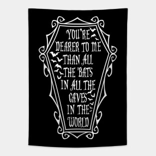 Morticia Quote Tapestry