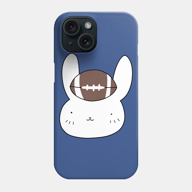 Football Bunny Face Phone Case by saradaboru