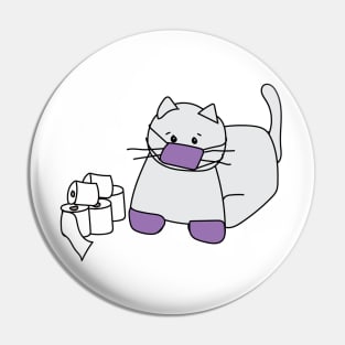 Corona Cat Purple Pin