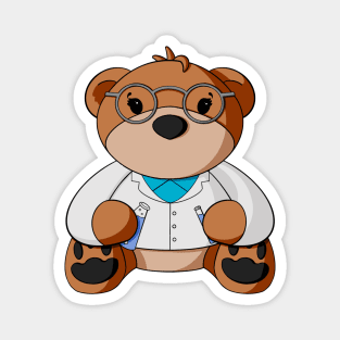 Scientist Teddy Bear Magnet