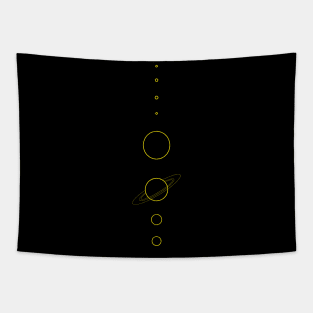 Planets (yellow) Tapestry