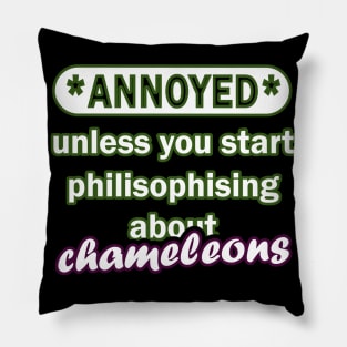 Chameleon Fan Kindergarten Boys Name Sleepy Pillow