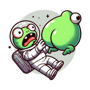 Astronaut frog and butt T-Shirt