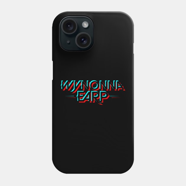 Wynonna Earp Glitch Logo - Black Phone Case by viking_elf