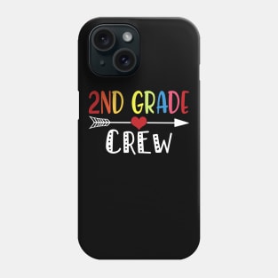 2nd Grade Crew Second Grade Teacher Student Kids Gift Back To School Phone Case