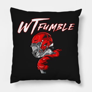 What the Fumble, red Pillow