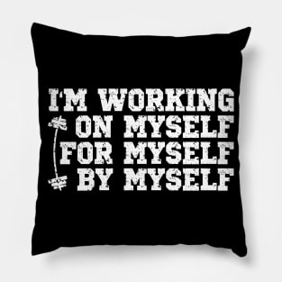 Funny Gym Motivational Quote Pillow