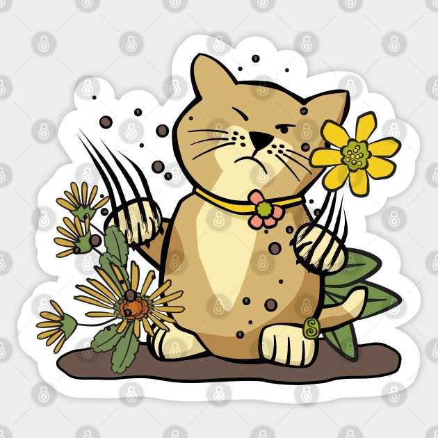 Angry Cat React | Sticker