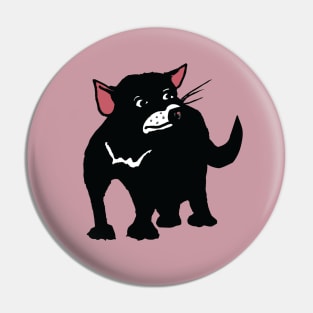 Tom the Tasmanian Devil Pup on Pink Pin