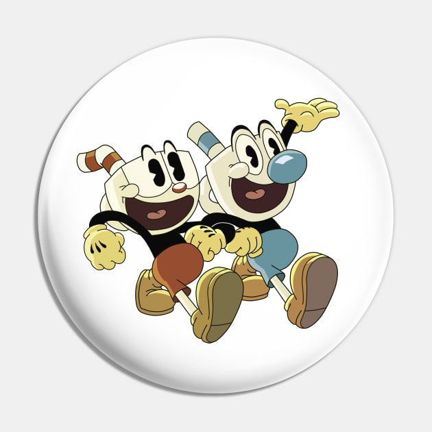 Cuphead and Mugman Pin by reinmuthis