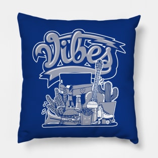 Vibes French Blue Pillow