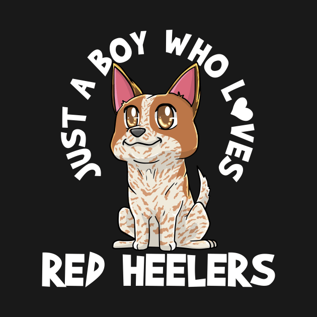 Red Heeler Dog Lover Kawaii by KAWAIITEE