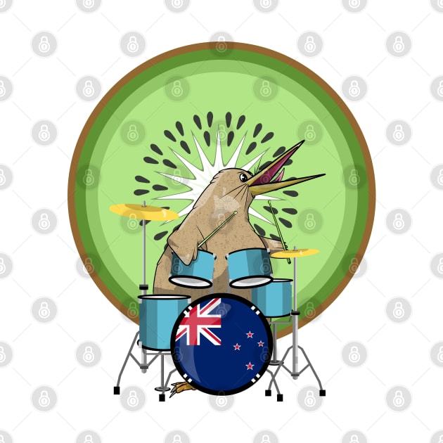 Kiwi Bird Drummer by mailboxdisco