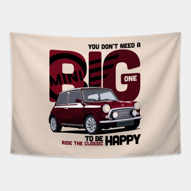 Mini Cooper - Ride The Mini Classic Tapestry by Ajie Negara