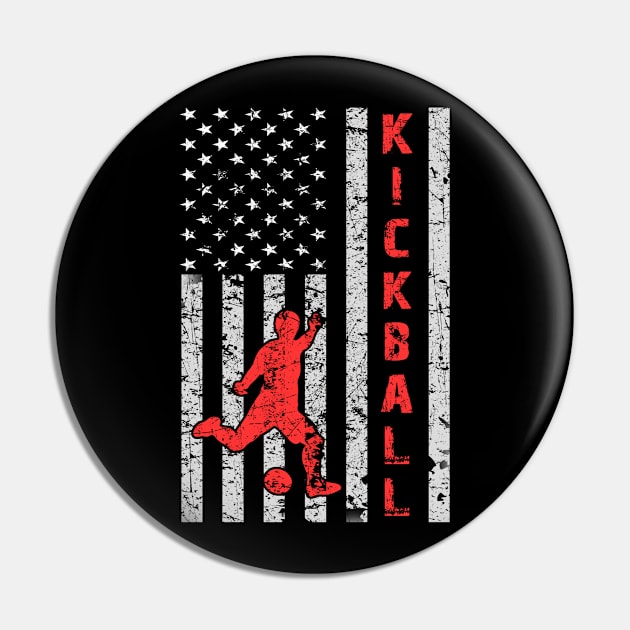 American Flag Kickball Usa Flag Kickball Pin by Macy XenomorphQueen