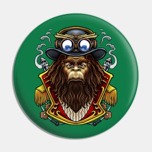 Steampunk Bigfoot Pin