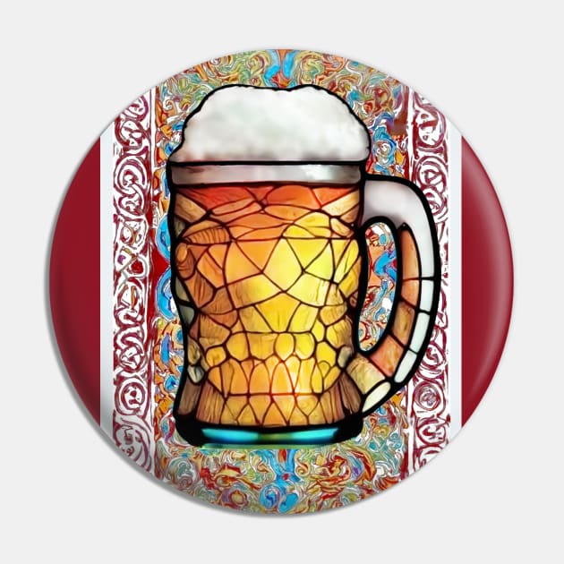 Renaissance Beer Drinker Gothic cathedral Batik style hippie pint glass microbrew Pin by Aurora X