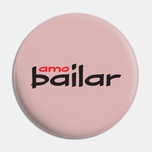 Amo Bailar Red Black by PK.digart Pin