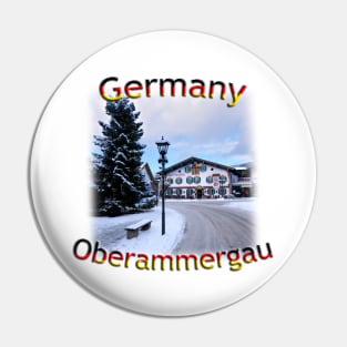 German Bavarian Alps, town of Oberammergau Pin