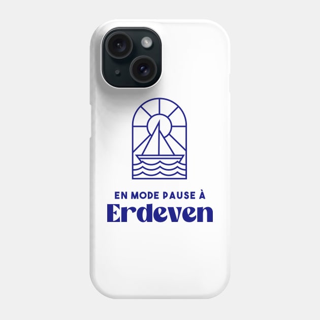 Erdeven in pause mode - Brittany Morbihan 56 Sea Holidays Beach Phone Case by Tanguy44