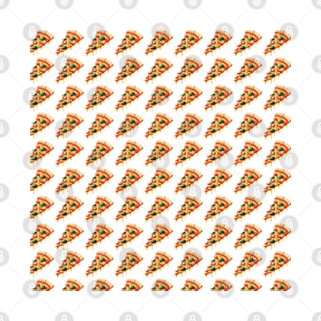 Pizza Slices Pattern by ArtFactoryAI