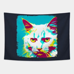 Turkish Angora Pop Art - Cat Lover Gift Tapestry