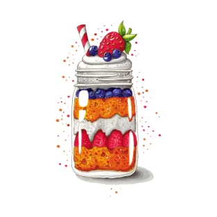 Strawberry and Blueberry shortcake in a jar T-Shirt