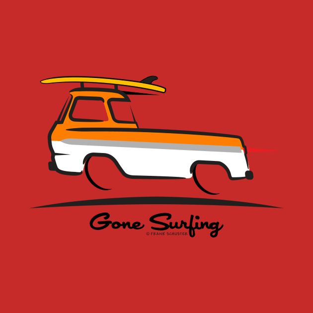 1961 Ford Econoline Pickup Truck Gone Surfing by PauHanaDesign