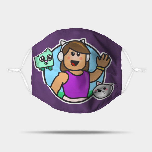 Gamer Girl With Headphones And Pets Roblox Girl Mask Teepublic - gamer girl roblox games