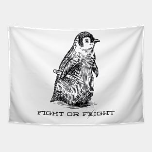 Fight or flight Vintage style Tapestry