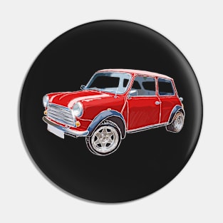 Another Classic Mini Chalk Red Pin