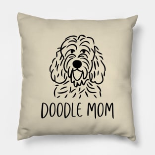 Doodle Mom Line Art Pillow