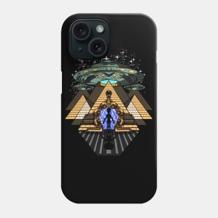 Alien Abduction Egyptian Pyramids Phone Case