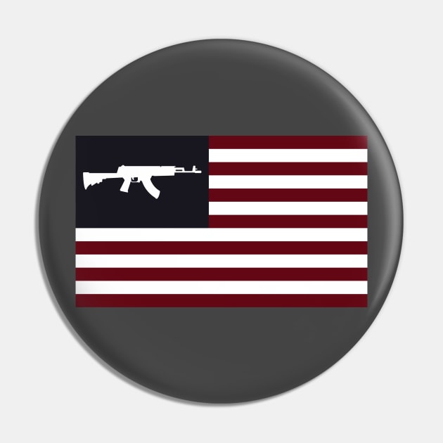 Ak47 American Flag Pin by MimicGaming