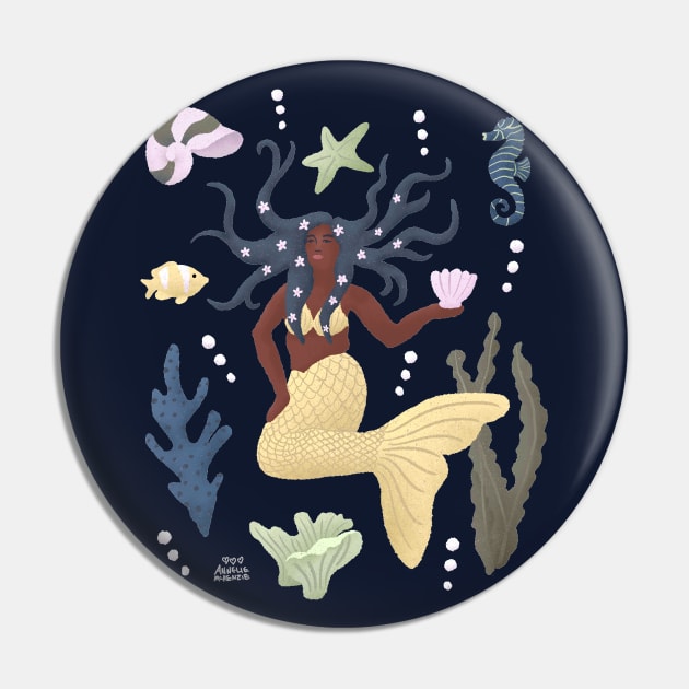 Mermaid Pose Pin by Annelie