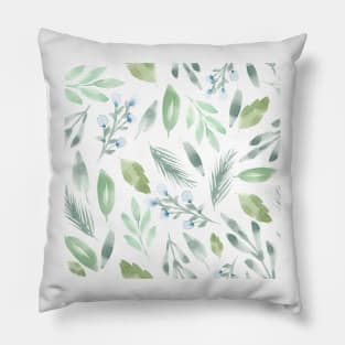 Azalea Greenery | Watercolor | Patterns Pillow