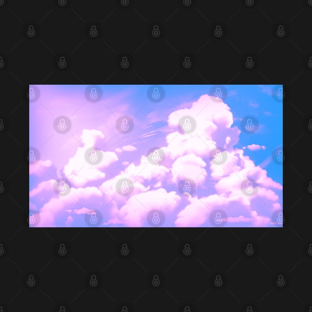 Over the Cotton Candy Cumulonimbus Clouds Landscape Painting - Relaxing Scenery Design by DotNeko