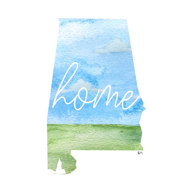 Alabama Home State by RuthMCreative