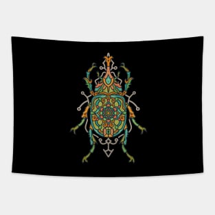 Mandala Beetle Tapestry