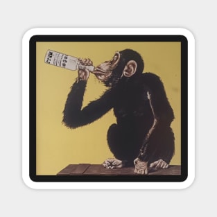 Drinking Monkey MPJJ Magnet