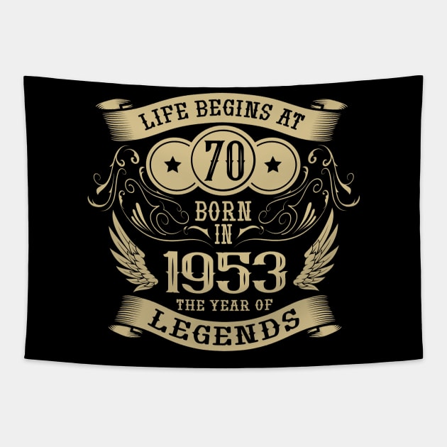 Vintage 1953 birthday 70 years Tapestry by HBfunshirts