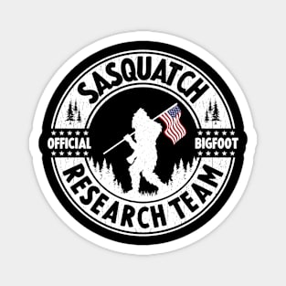 Bigfoot Research Team Sasquatch American Fkag Magnet